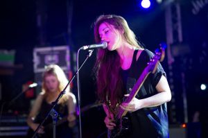 Bird perform at the annual, bank holiday extravaganza At the Edge of the Sea, hosted by The Wedding Present at Concorde2 in Brighton, August 24, 2014.