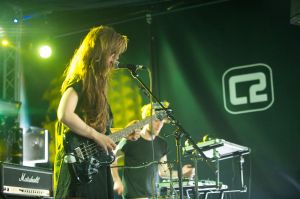 Bird perform at the annual, bank holiday extravaganza At the Edge of the Sea, hosted by The Wedding Present at Concorde2 in Brighton, August 24, 2014.