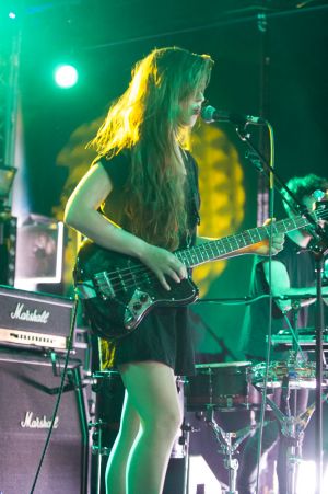 Bird perform at the annual, bank holiday extravaganza At the Edge of the Sea, hosted by The Wedding Present at Concorde2 in Brighton, August 24, 2014.