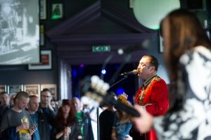 perform at the annual, bank holiday extravaganza At the Edge of the Sea, hosted by The Wedding Present at Concorde2 in Brighton, August 23, 2014.