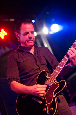 The Wedding Present conclude proceedings at the annual, bank holiday extravaganza At the Edge of the Sea, hosted by The Wedding Present at Concorde2 in Brighton, August 24, 2014.