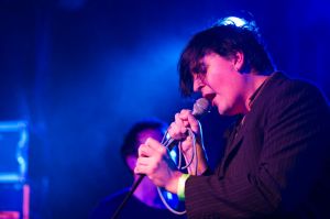 Art Brut perform at the annual, bank holiday extravaganza At the Edge of the Sea, hosted by The Wedding Present at Concorde2 in Brighton, August 24, 2014.