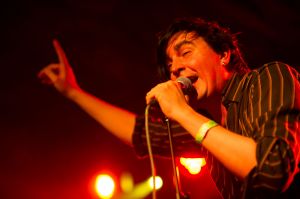 Art Brut perform at the annual, bank holiday extravaganza At the Edge of the Sea, hosted by The Wedding Present at Concorde2 in Brighton, August 24, 2014.