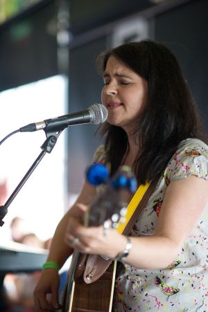 Emma Pollock performs at the annual, bank holiday extravaganza At the Edge of the Sea, hosted by The Wedding Present at Concorde2 in Brighton, August 24, 2014.