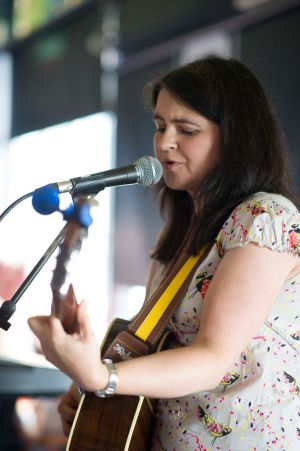 Emma Pollock performs at the annual, bank holiday extravaganza At the Edge of the Sea, hosted by The Wedding Present at Concorde2 in Brighton, August 24, 2014.