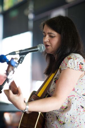 Emma Pollock performs at the annual, bank holiday extravaganza At the Edge of the Sea, hosted by The Wedding Present at Concorde2 in Brighton, August 24, 2014.