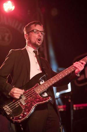 The Cravats perform at the annual, bank holiday extravaganza At the Edge of the Sea, hosted by The Wedding Present at Concorde2 in Brighton, August 24, 2014.