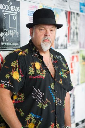 The Shend, waiting to perform with The Cravats at the annual, bank holiday extravaganza At the Edge of the Sea, hosted by The Wedding Present at Concorde2 in Brighton, August 24, 2014.