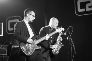 The Cravats perform at the annual, bank holiday extravaganza At the Edge of the Sea, hosted by The Wedding Present at Concorde2 in Brighton, August 24, 2014.