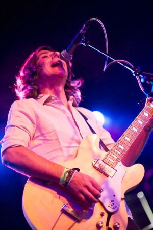 Umut Adan perform at the annual, bank holiday extravaganza At the Edge of the Sea, hosted by The Wedding Present at Concorde2 in Brighton, August 24, 2014.