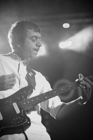 Umut Adan perform at the annual, bank holiday extravaganza At the Edge of the Sea, hosted by The Wedding Present at Concorde2 in Brighton, August 24, 2014.