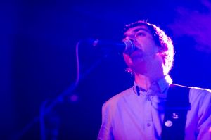 Umut Adan perform at the annual, bank holiday extravaganza At the Edge of the Sea, hosted by The Wedding Present at Concorde2 in Brighton, August 24, 2014.