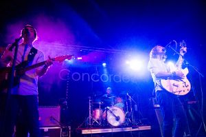 Umut Adan perform at the annual, bank holiday extravaganza At the Edge of the Sea, hosted by The Wedding Present at Concorde2 in Brighton, August 24, 2014.