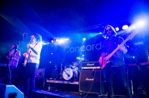 Umut Adan perform at the annual, bank holiday extravaganza At the Edge of the Sea, hosted by The Wedding Present at Concorde2 in Brighton, August 24, 2014.