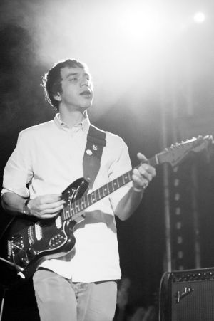 Umut Adan perform at the annual, bank holiday extravaganza At the Edge of the Sea, hosted by The Wedding Present at Concorde2 in Brighton, August 24, 2014.