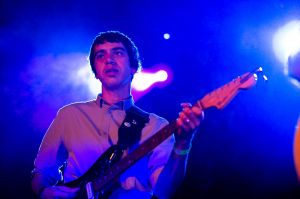 Umut Adan perform at the annual, bank holiday extravaganza At the Edge of the Sea, hosted by The Wedding Present at Concorde2 in Brighton, August 24, 2014.